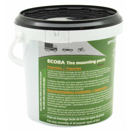 Pate pneu 1kg noire