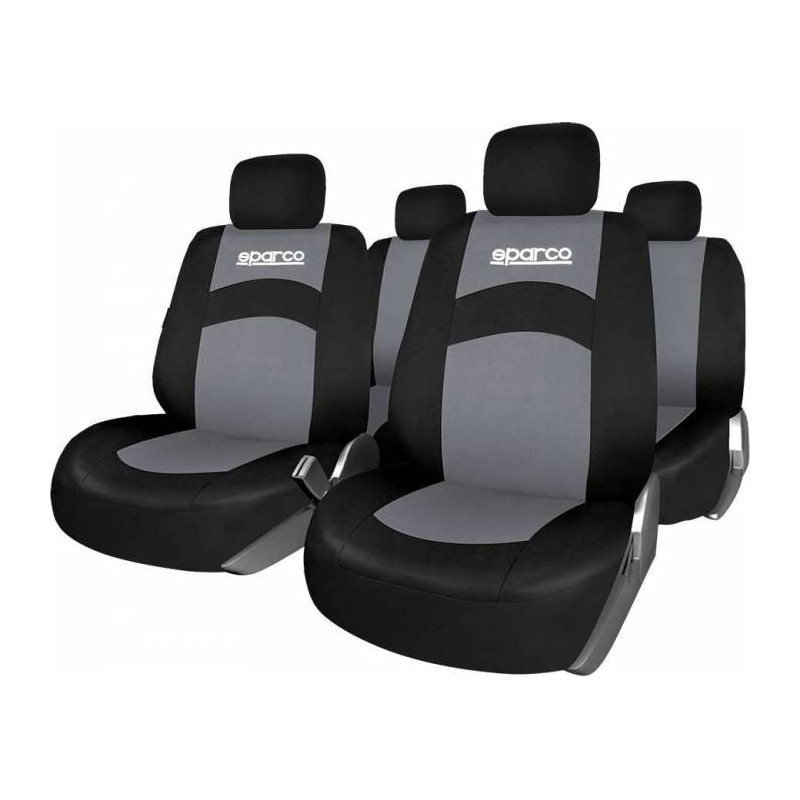 SPARCO Housse de siège noir / gris jeu complet