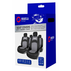 SPARCO Housse de siège noir / gris jeu complet