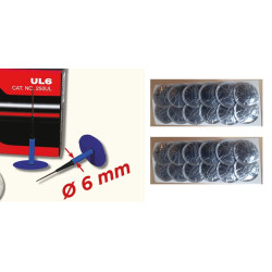 24 champignons pneus D6mm