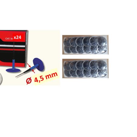 24 champignons pneus D4.5mm