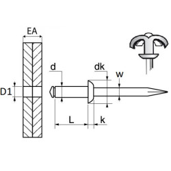 4 rivets plaques immat