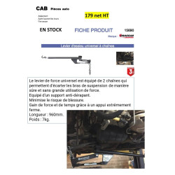 Levier d'essieu puissance